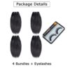 Liang Dian Manojos de cabello humano corto de 10 pulgadas, color natural, 4 manojos de cabello virgen brasileño 12A, cabello humano lacio 100% sin procesar (10, 10, 10, 10, 10 pulgadas)