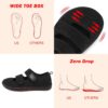 Besroad Zapatos anchos para caminar para mujer, para diabéticos, ajustables, informales, transpirables, sin caída, para artritis, edema, interiores y exteriores