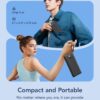 VRURC Cargador portátil con cables integrados, cargador de batería externa de 10000 mAh de viaje Essentials, 5 salidas y 2 entradas, pantalla LED externa, compatible con iPhone, Samsung, Android,