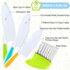 Juego de 4 cuchillos para niños, cuchillo de cocina para niños con cortador arrugado, bordes dentados, cuchillo de chef de plástico para cocinar y cortar pan de frutas