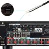 Bingfu Antena AM Loop con cable desnudo de 2 pines compatible con Pioneer Onkyo, Yamaha, Marantz, Pyle, radio interior, Bluetooth, receptor estéreo para el hogar, audio AV, video, receptor de cine en casa, sistema de alimentación