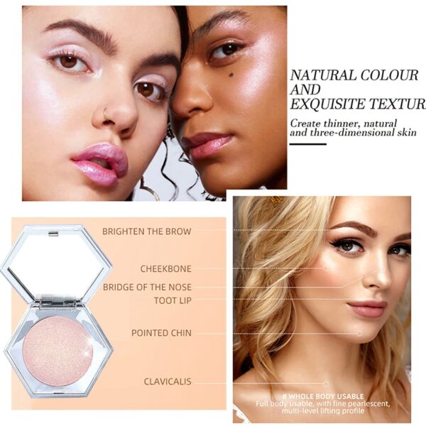 Shimmer Cream - Paleta de resaltadores color crema, oro rosa, acabado brillante/brillante, cosmético facial impermeable de larga duración, libre de crueldad, 2.0 onzas líquidas, 1 unidad