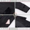 RISISSIDA Gabardinas para mujer, chaqueta larga de doble botonadura resistente al agua con cinturón