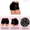 ALWAYS Pantalones cortos de terciopelo aplastado para mujer: pantalones de motociclista súper suaves y cómodos y elásticos
