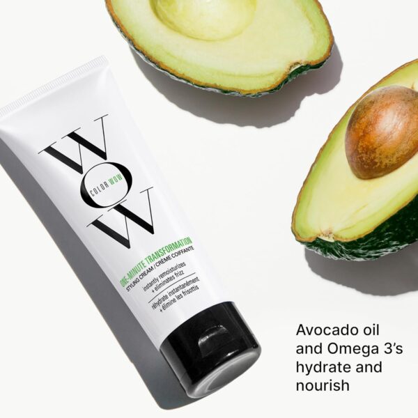 COLOR WOW Transformación de un minuto: solución instantánea para el encrespamiento. Crema nutritiva para peinar suaviza, domestica y desencrespa en el acto| Aceite de aguacate + hidrato de Omega 3,