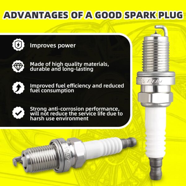 Juego de 1 bobinas de encendido UF566 22433-AA500 y 4 bujías de iridio con juego de cables compatibles con Subaru Outback Forester Impreza Legacy Saab 9-2X - H4 2.5L