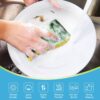AIDEA Esponjas de cocina, esponja de alta resistencia, 6 unidades, esponjas para platos, esponja de cocina de celulosa, potencia de fregado para desastres difíciles, poder de limpieza para utensilios