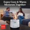 Kit para hacer fogatas de mesa – Hormigón para exteriores e interiores, fogata de mesa, pequeña chimenea portátil para interiores