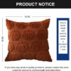 DFXSZ PTK012A16 - Juego de 2 fundas de almohada de otoño de 16 x 16 pulgadas, fundas de almohada de calabaza óxido de otoño, fundas de almohada de felpa suave de lana sintética para silla, sofá,