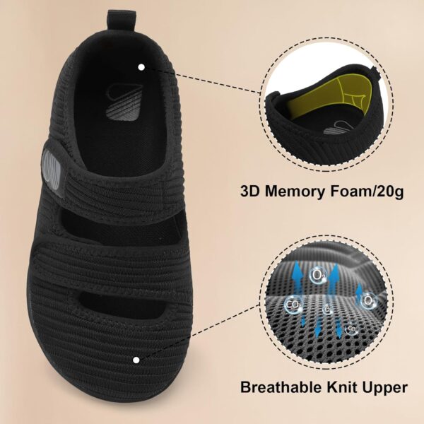 Besroad Zapatos anchos para caminar para mujer, para diabéticos, ajustables, informales, transpirables, sin caída, para artritis, edema, interiores y exteriores