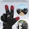 Guantes para moto, invierno, para hombres y mujeres, impermeables. Talla L