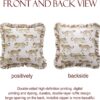 patdrea Fundas de almohada de diseño para sofá de 18 x 18 pulgadas, fundas de almohada de lino vintage con patrón de guepardo y colgante de lujo, fundas de almohada decorativas de granja para cama,