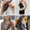 WATERFLY - Mochila cruzada tipo bandolera para viajar y hacer senderismo, bolsa de pecho