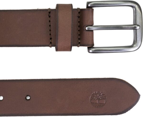 Timberland Cinturón de cuero con hebilla clásica de 1.378 in para hombres