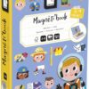 Janod - Magnéti'Book Métiers - Juego educativo magnético 48 imanes + 16 tarjetas modelo - Juguete infantil de cartón FSC - a partir de 3 años, J02597