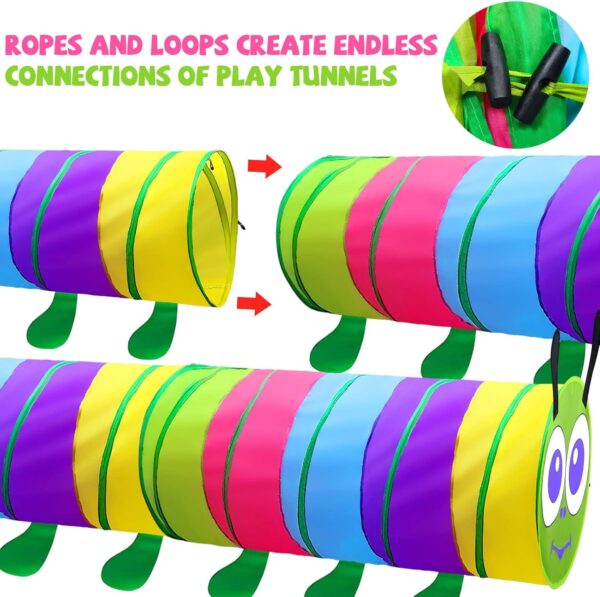 Túnel de juego para niños pequeños de 1 a 3 años, juguetes para niñas de 1, 2, 3, 4 años, regalo de cumpleaños, juguetes de túnel de gateo de 6 pies, juguetes para interiores y exteriores para niños