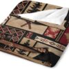 Manta rústica de franela de oso, estilo vintage, estilo campestre, cabaña, montaña, granja, para sofá, silla y cama, 30 x 40 pulgadas