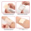 Apósito de espuma de silicona con borde adhesivo, vendaje de vendaje para heridas, almohadilla de espuma de silicona, paquete de 10, vendajes impermeables grandes de 4 x 4 pulgadas,