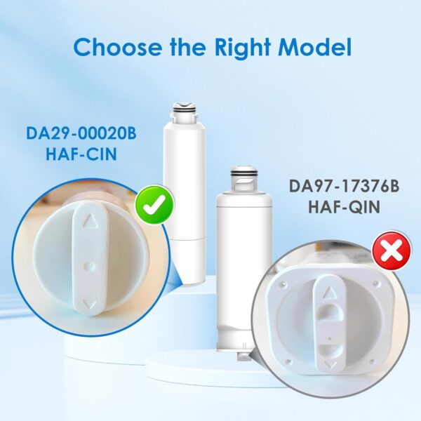 Waterdrop DA29-00020B Repuesto para Samsung DA29-00020B, HAF-CIN/EXP, 46-9101 Filtro de agua para nevera , Blanco, WD-DA29-00020B-1