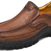 Zapatos casuales de cuero para hombre, mocasines para caminar, para trabajo, oficina, vestido al aire libre