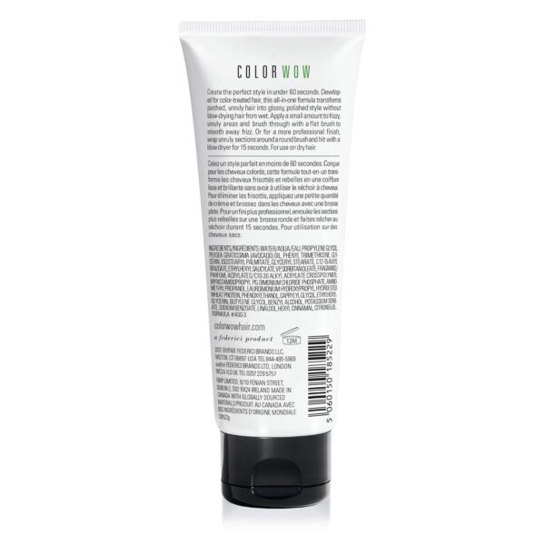 COLOR WOW Transformación de un minuto: solución instantánea para el encrespamiento. Crema nutritiva para peinar suaviza, domestica y desencrespa en el acto| Aceite de aguacate + hidrato de Omega 3,