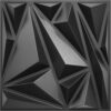 STICKGOO Paquete de 33 paneles de pared 3D para decoración de pared interior, diseño de diamante negro, decoración de pared decorativa de 12 x 12 pulgadas, paneles de pared modernos para sala de
