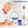 Metene TD-4116 Kit de monitor de glucosa en sangre, 100 tiras de glucómetro, 100 lancetas, 1 monitor de azúcar en sangre, kit de prueba de azúcar en sangre con solución de control, dispositivo de