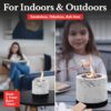 Kit para hacer fogatas de mesa – Hormigón para exteriores e interiores, fogata de mesa, pequeña chimenea portátil para interiores