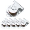 Polea de montaje en techo de 1-1/2 pulgadas, polea de techo para cable o cuerda de 3/8 pulgadas, paquete de 6