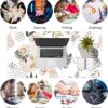 QIYI Alfombrilla de mouse grande con patrón exótico para escritorio, decoración de oficina para mujeres y niñas, accesorios de escritorio, alfombrilla de mouse impermeable de piel sintética, tapete de