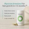 Nutrafol Suplementos para el crecimiento del cabello para mujeres, para mujeres de 18 a 44 años, clínicamente probados para cabello visiblemente más grueso y fuerte, ingredientes 100% veganos,