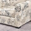 FORCHEER Fundas para sillón de 2 piezas con estampado de flores con 1 cojín separado, funda lavable con parte inferior elástica para sala de estar (Sillón, estilos 4)