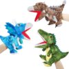 3 juguetes de peluche de dinosaurios, títeres de mano de dinosaurio, juguetes de peluche interactivos para niños y niñas de 4, 5, 6, 7, 8 años
