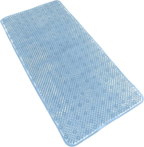Tapete antideslizante para bañera con ventosas, tapete de baño antideslizante para ducha, lavable a máquina, para bañera, para niños, apto para niños pequeños, tapete de baño para baño, 30 x 16