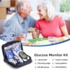 Metene TD-4116 Kit de monitor de glucosa en sangre, 100 tiras de glucómetro, 100 lancetas, 1 monitor de azúcar en sangre, kit de prueba de azúcar en sangre con solución de control, dispositivo de