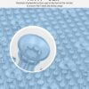 Tapete antideslizante para bañera con ventosas, tapete de baño antideslizante para ducha, lavable a máquina, para bañera, para niños, apto para niños pequeños, tapete de baño para baño, 30 x 16
