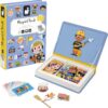 Janod - Magnéti'Book Métiers - Juego educativo magnético 48 imanes + 16 tarjetas modelo - Juguete infantil de cartón FSC - a partir de 3 años, J02597