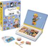 Janod - Magnéti'Book Métiers - Juego educativo magnético 48 imanes + 16 tarjetas modelo - Juguete infantil de cartón FSC - a partir de 3 años, J02597