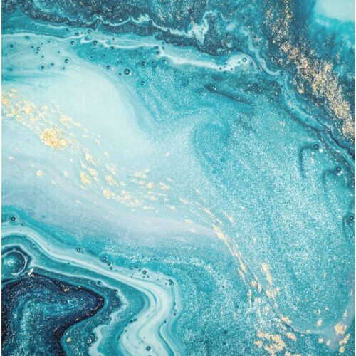 ALAZA Imán de mármol azul abstracto grande para lavavajillas, cubierta magnética de 23 x 26 pulgadas para nevera, decoración de cocina