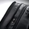 Samsonite Maletín extensible de cuero de 17 pulgadas, Negro -, Maletín extensible de cuero