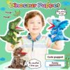 3 juguetes de peluche de dinosaurios, títeres de mano de dinosaurio, juguetes de peluche interactivos para niños y niñas de 4, 5, 6, 7, 8 años