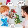 3 juguetes de peluche de dinosaurios, títeres de mano de dinosaurio, juguetes de peluche interactivos para niños y niñas de 4, 5, 6, 7, 8 años