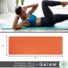 Gaiam Essentials Tapete de yoga grueso para acondicionamiento físico y ejercicio, con correa de transporte fácil de ajustar, 72 pulgadas de largo x 24 pulgadas de ancho x 2/5 pulgadas de grosor