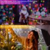 echosari Luces de hadas que funcionan con pilas, 100 LED de 33 pies, 150 modos de escena, luces parpadeantes de alambre plateado con temporizador remoto para dormitorio, árboles, decoración de jardín