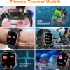 Reloj inteligente militar para hombre (respuesta/hacer llamadas), reloj inteligente AMOLED de 2.13 pulgadas para Android e iOS, reloj de fitness impermeable 5ATM con más de 123 modos
