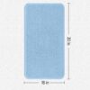 Tapete antideslizante para bañera con ventosas, tapete de baño antideslizante para ducha, lavable a máquina, para bañera, para niños, apto para niños pequeños, tapete de baño para baño, 30 x 16