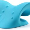 Relajante para cuello y hombros, dispositivo de tracción cervical para alivio del dolor de la articulación temporomaxilar y alineación de la columna cervical, cojín quiropráctico, estirador de cuello