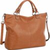 Bolso Kattee, para mujer, de cuero suave, 3 formas de llevarlo, mochila, bolso y bolsa de mano