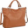Bolso Kattee, para mujer, de cuero suave, 3 formas de llevarlo, mochila, bolso y bolsa de mano