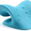 Relajante para cuello y hombros, dispositivo de tracción cervical para alivio del dolor de la articulación temporomaxilar y alineación de la columna cervical, cojín quiropráctico, estirador de cuello